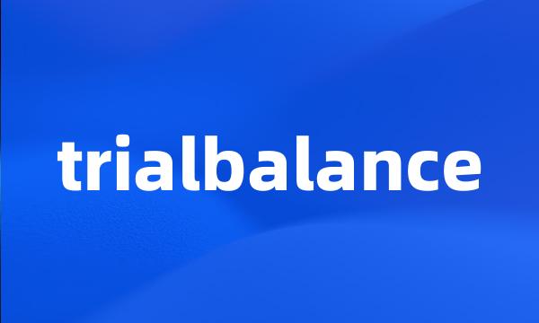 trialbalance