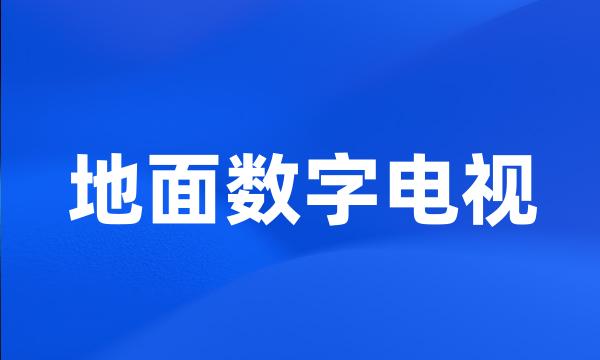 地面数字电视