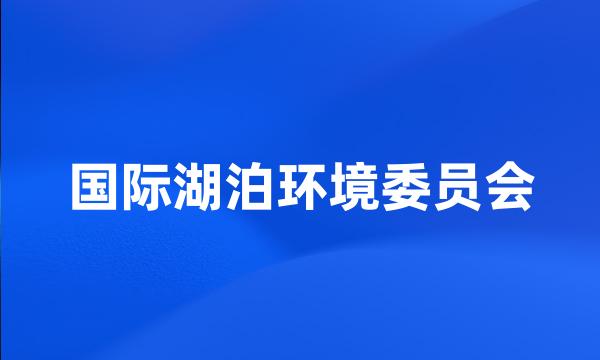 国际湖泊环境委员会