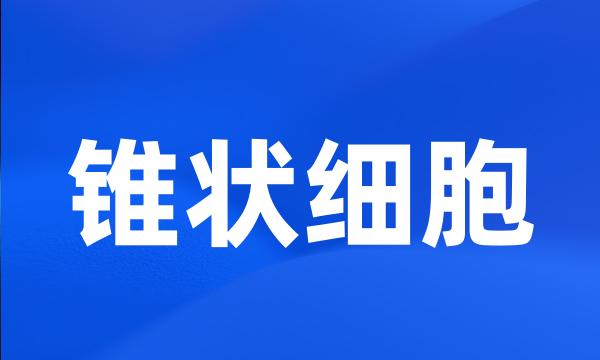 锥状细胞