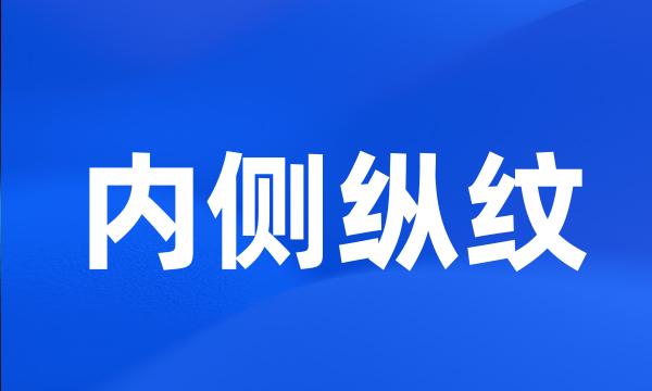 内侧纵纹