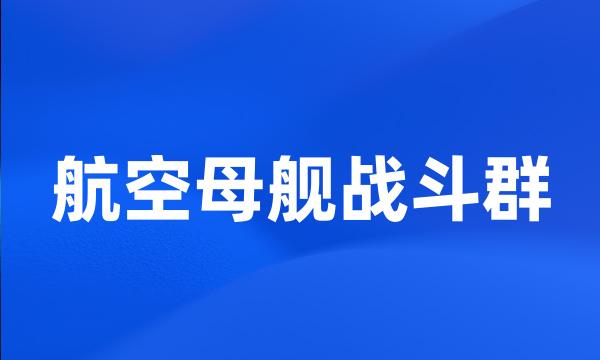 航空母舰战斗群