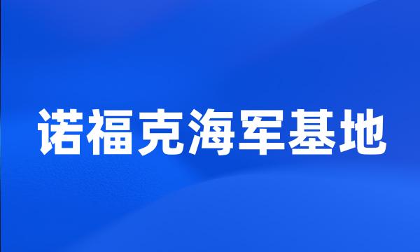 诺福克海军基地