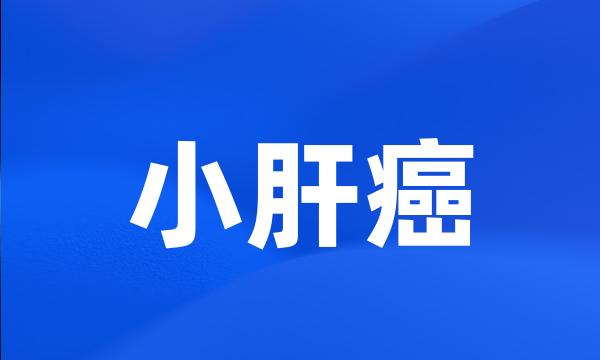 小肝癌