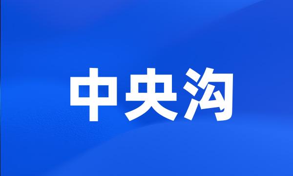 中央沟