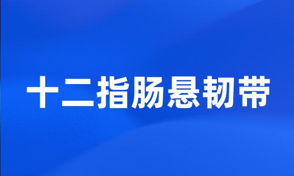 十二指肠悬韧带