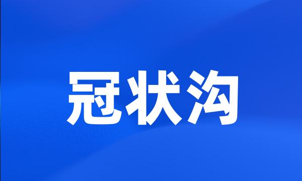 冠状沟