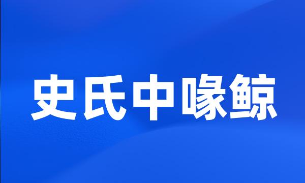 史氏中喙鲸