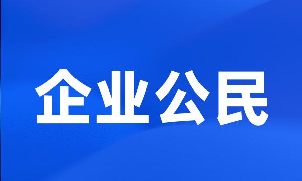 企业公民