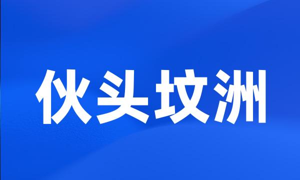 伙头坟洲