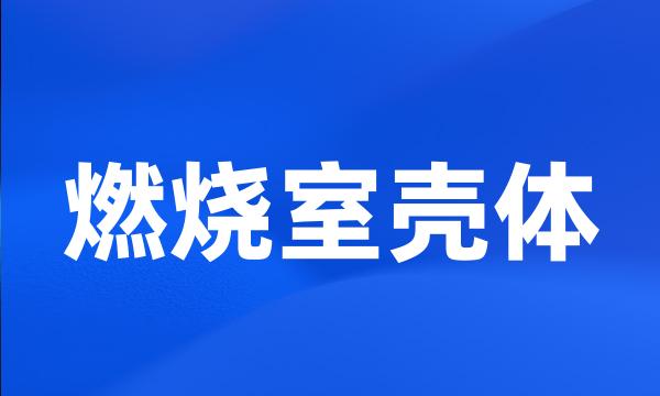 燃烧室壳体