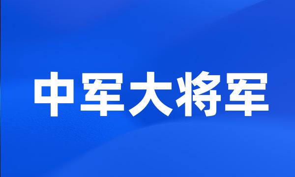 中军大将军