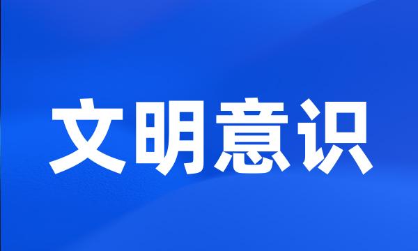 文明意识