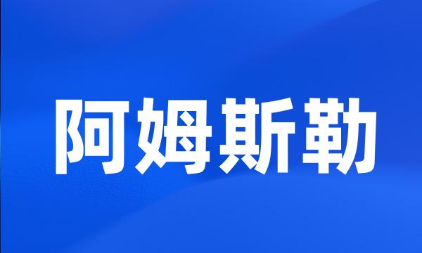 阿姆斯勒