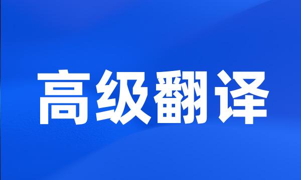 高级翻译