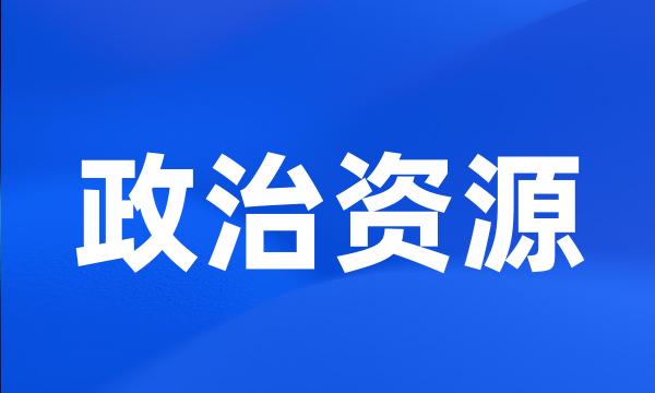 政治资源