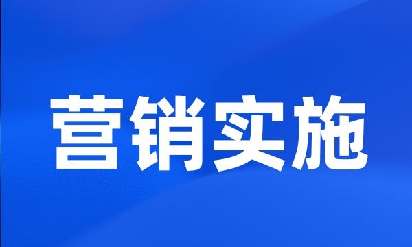 营销实施