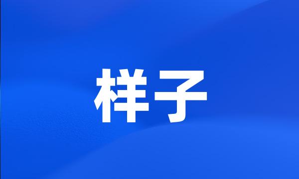 样子