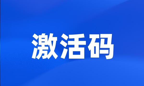 激活码