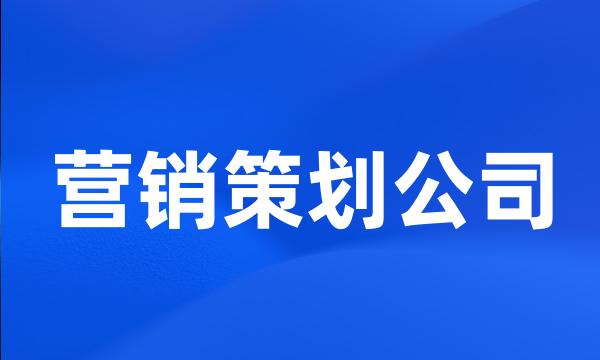 营销策划公司