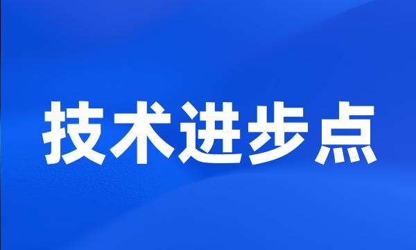 技术进步点