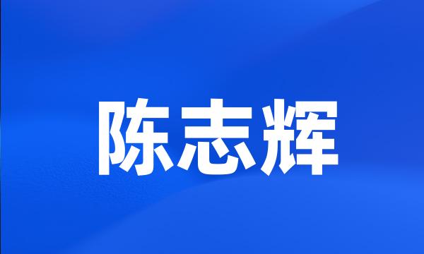 陈志辉