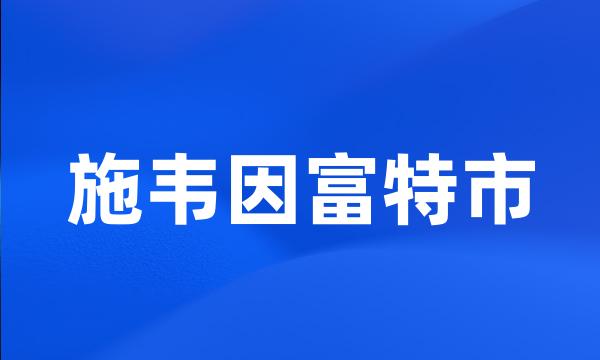 施韦因富特市