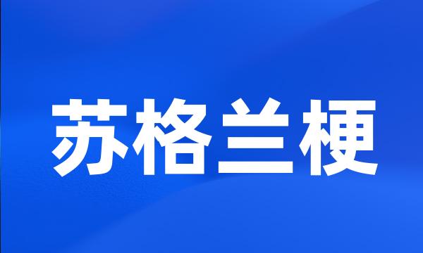 苏格兰梗