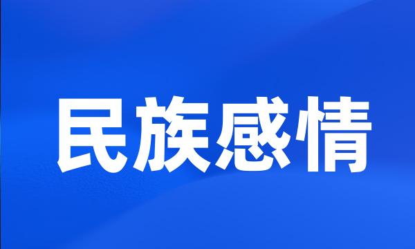 民族感情