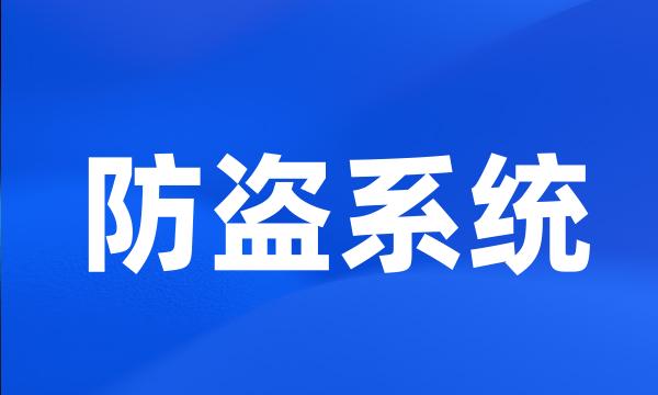 防盗系统