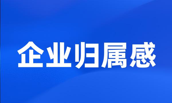 企业归属感