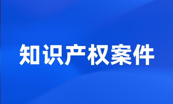 知识产权案件