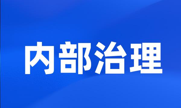 内部治理