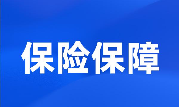 保险保障