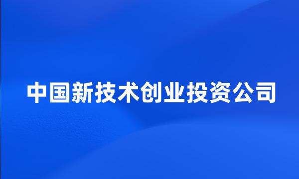 中国新技术创业投资公司