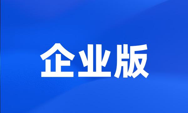 企业版