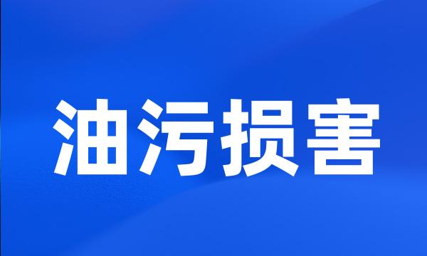 油污损害