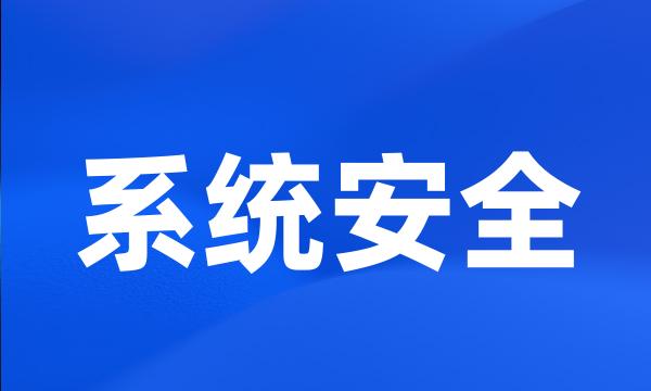 系统安全