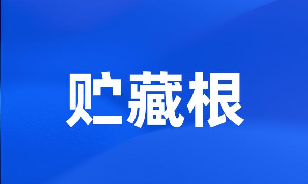 贮藏根