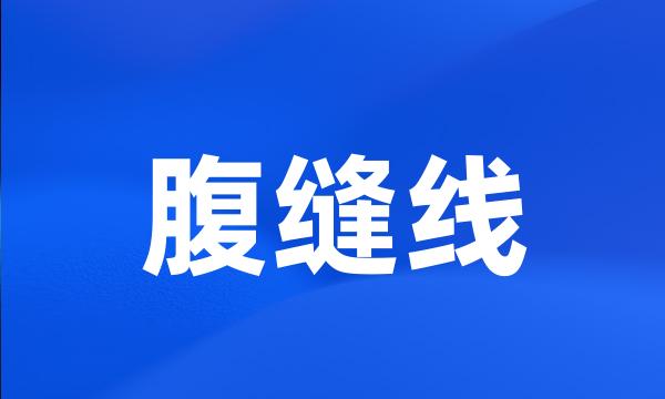 腹缝线