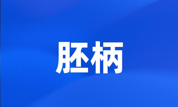 胚柄