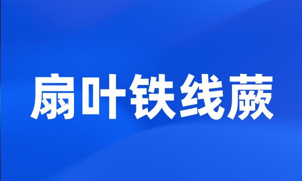 扇叶铁线蕨