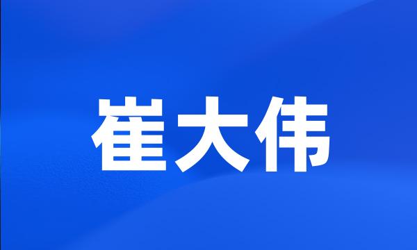 崔大伟