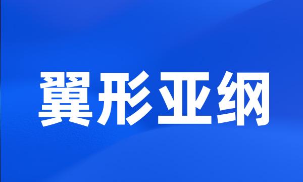 翼形亚纲