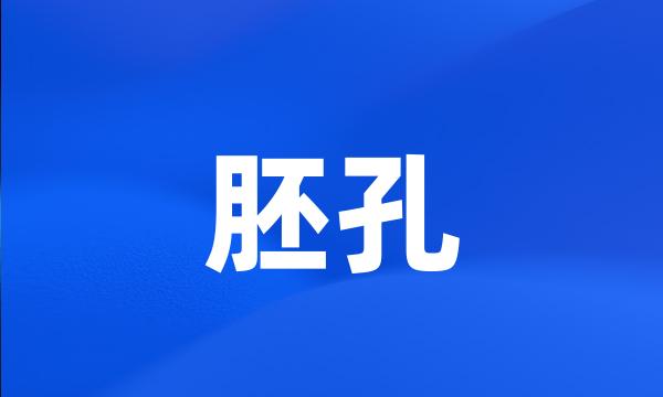 胚孔