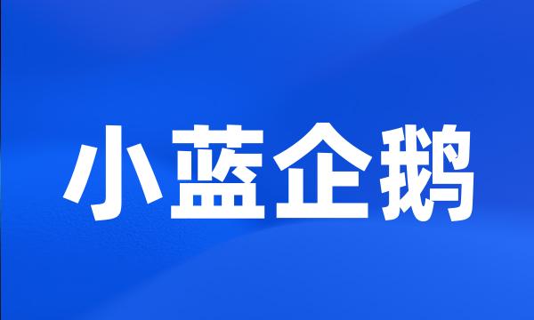 小蓝企鹅