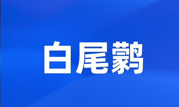 白尾鹲