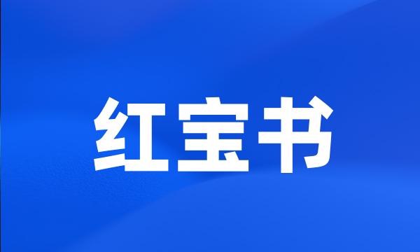 红宝书