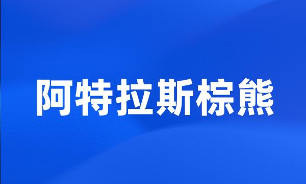 阿特拉斯棕熊