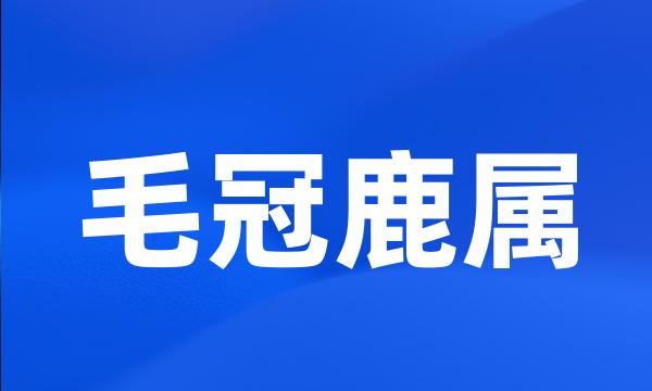 毛冠鹿属